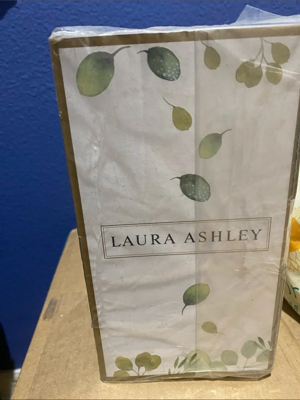 Laura Ashley White LED Floral Pillar Candle Set with Lavender Accents
